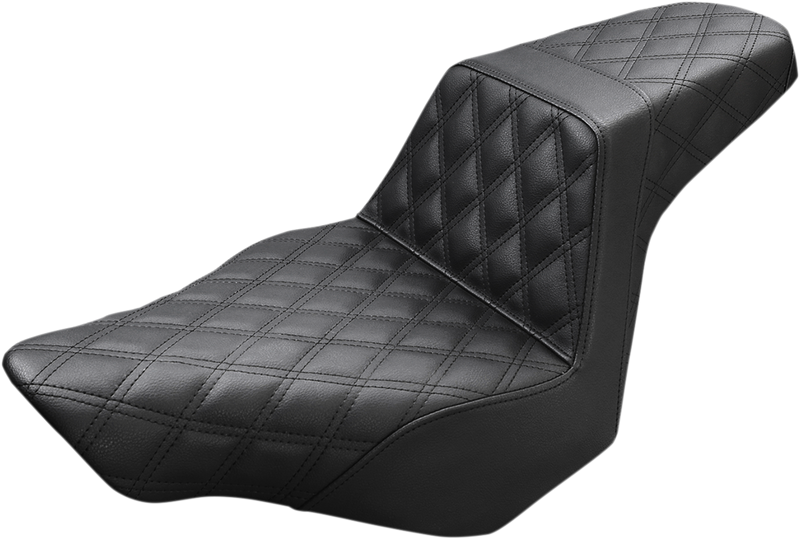 Step-Up Seat - Full Lattice Stitch - Black - FXSB