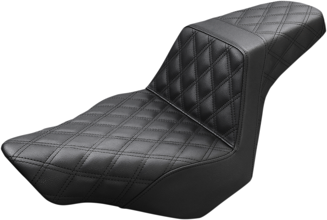 Step-Up Seat - Full Lattice Stitch - Black - FXSB