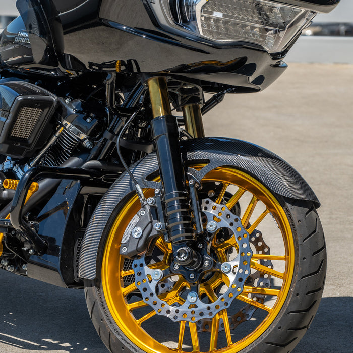 19” Carbon Fiber Wrapper Front Fenders, FLT Touring