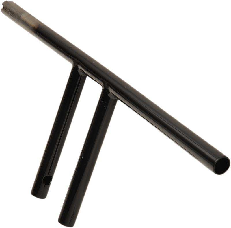 1" T-Bar - Dimpled - Straight - 8" - Black