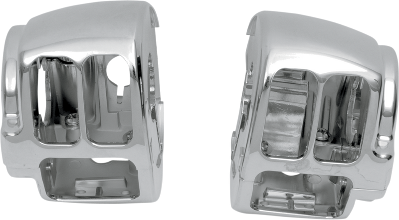 Handlebar Switch Housing Kit - Left - Lower - Chrome