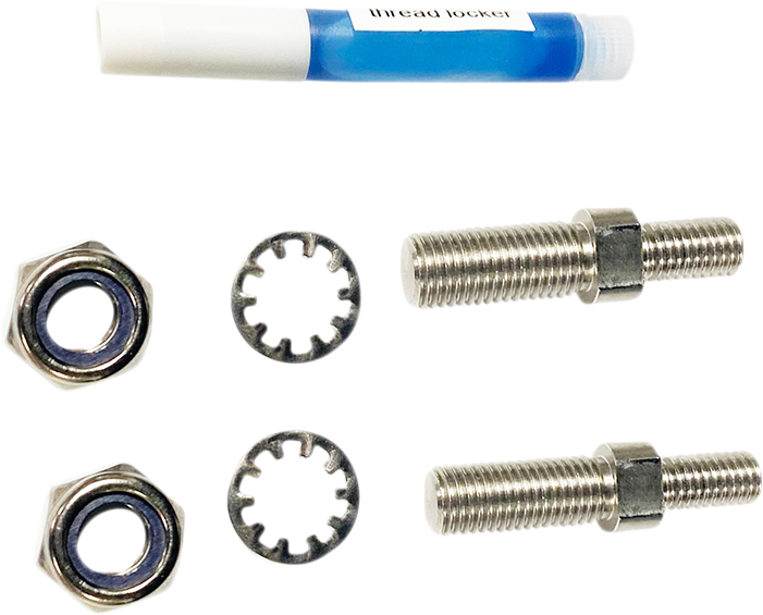 Adapter - Mirror - Chrome - M8 x 1.25 Right-Hand Thread/5/16"-24 Right-Hand Thread