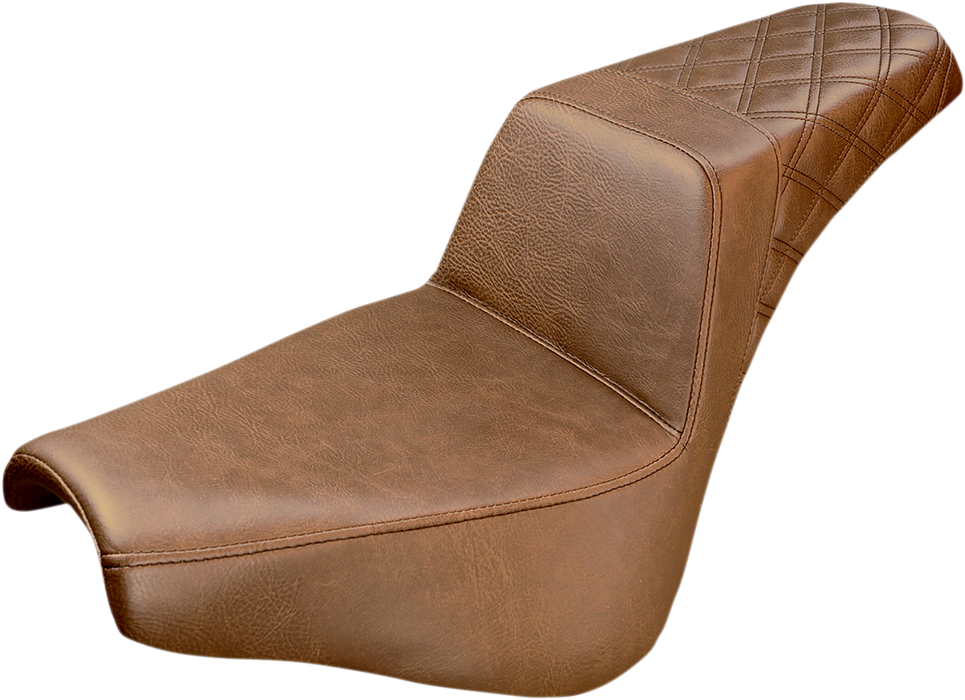 Step-Up Seat - Rear Lattice Stitch - Brown - FX '18-'24