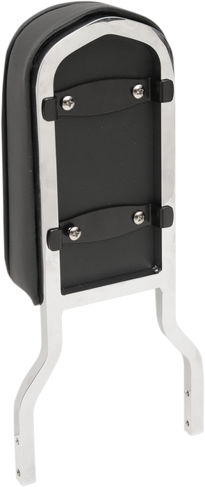 Sissy Bar Pad - Tall - Pillow W/Piping - Black