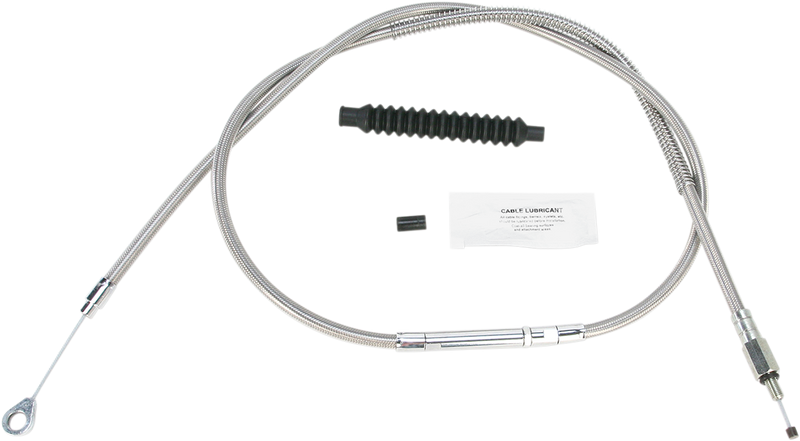 High-Efficiency Stainless Steel Clutch Cable for Harley-Davidson - +6" - '07-'14 Softail