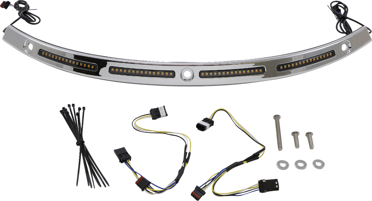 Windshield Trim - Sequential Turn Signals - Chrome