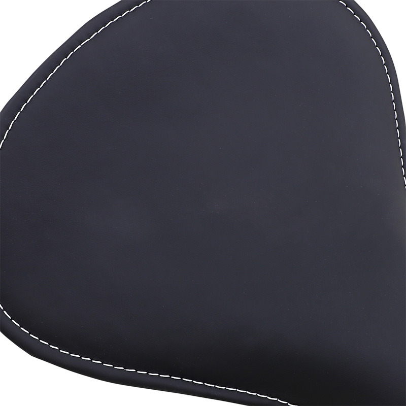 Spring Solo Seat - Large - Low-Profile - Black w/ White Perimeter Stitch