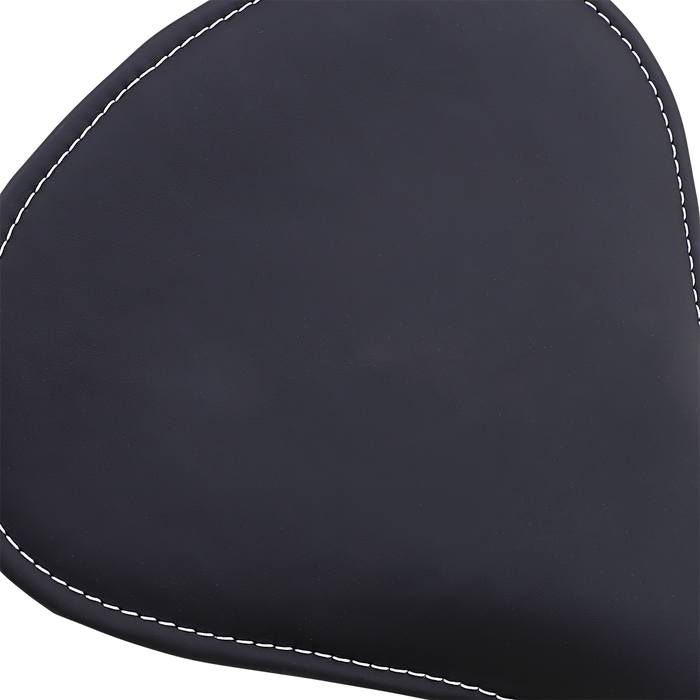 Spring Solo Seat - Large - Low-Profile - Black w/ White Perimeter Stitch