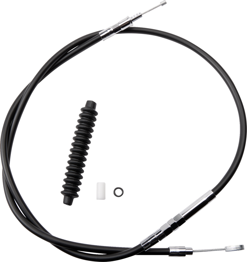 High-Efficiency Black Vinyl Clutch Cable - 57-1/4"