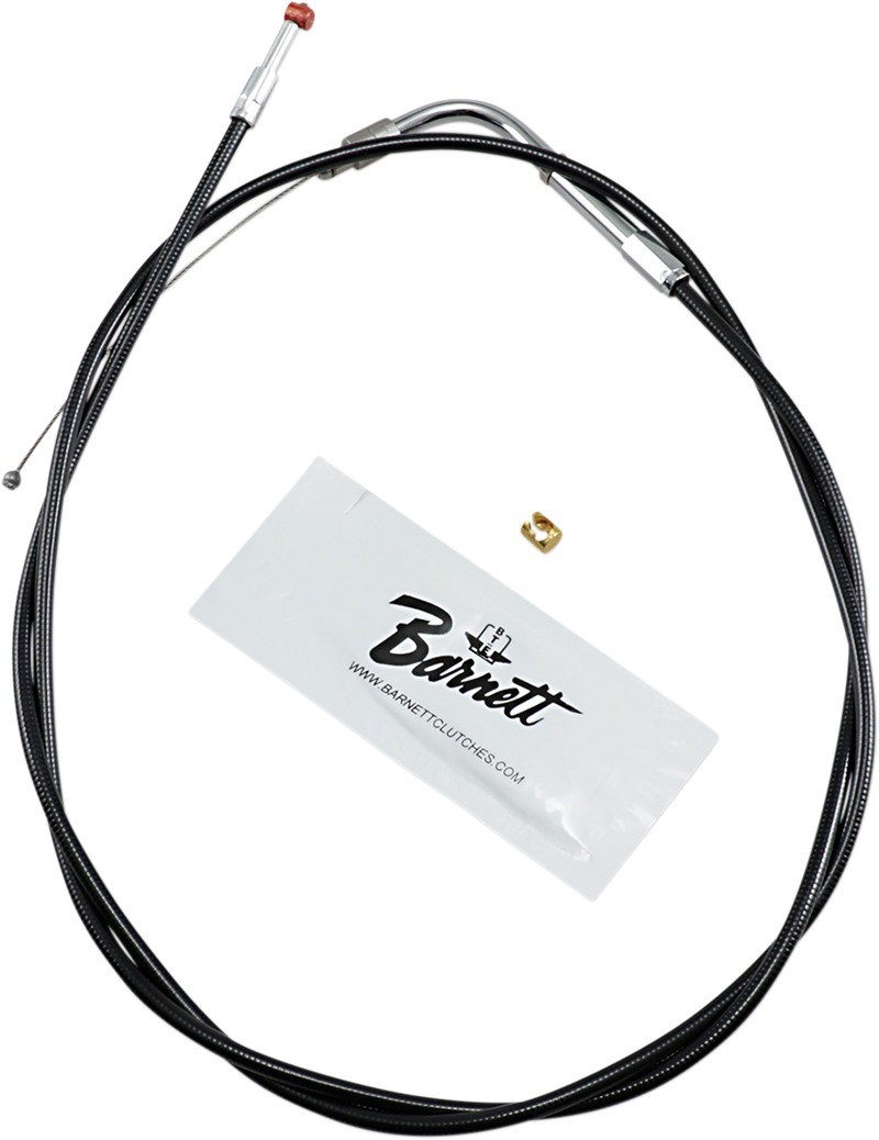 Black Vinyl Throttle Cable - +6" Size - 48" Length