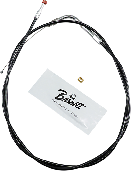 Black Vinyl Throttle Cable - +6" Size - 48" Length
