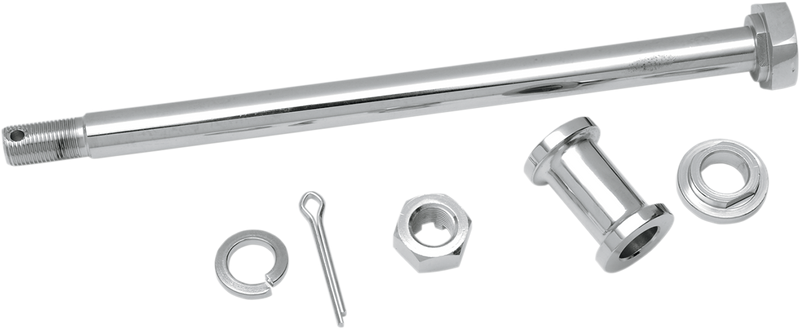 Axle Kit - Rear - Chrome - '52-'78 Harley-Davidson