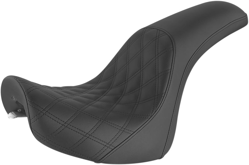 Profiler Seat - Front Lattice/Rear Smooth - Black - FXSTD '01-'07