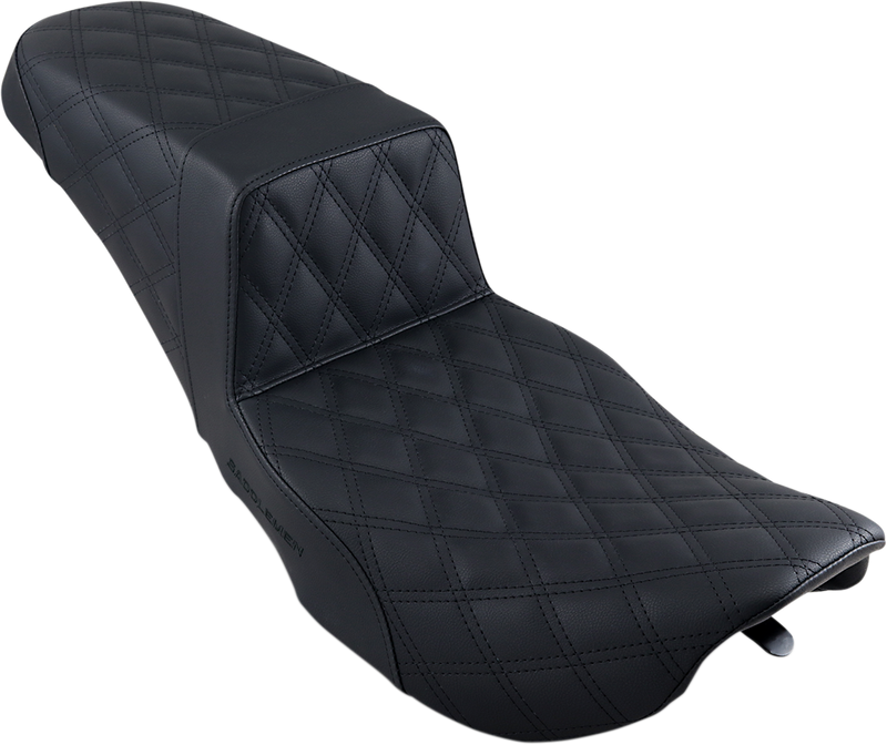 Step-Up Seat - Full Lattice Stitch - Black - FLHR/FLHX