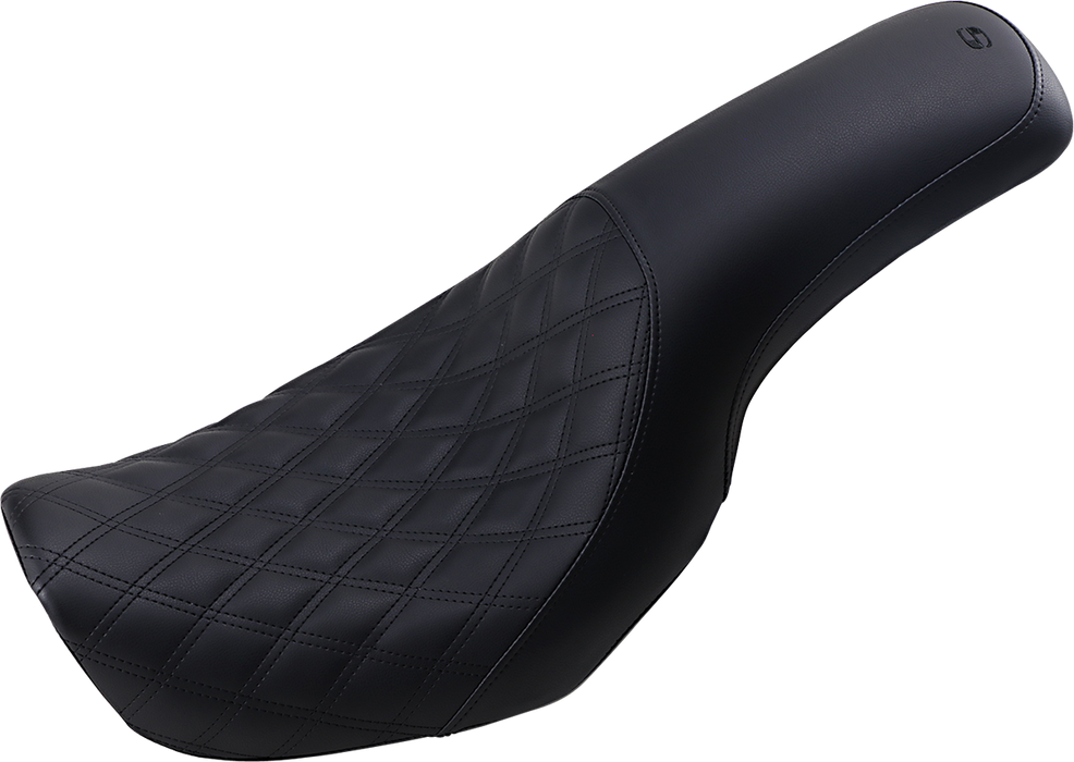 Profiler Seat - Front Lattice/Rear Smooth - Black - FL/FX '06-'17