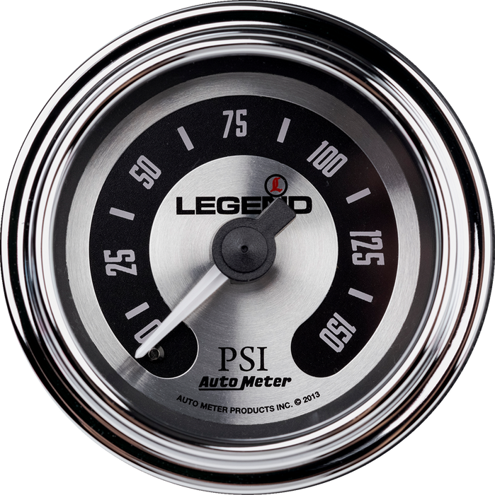 Fairing Mounted LED Backlit PSI Gauges - Silver