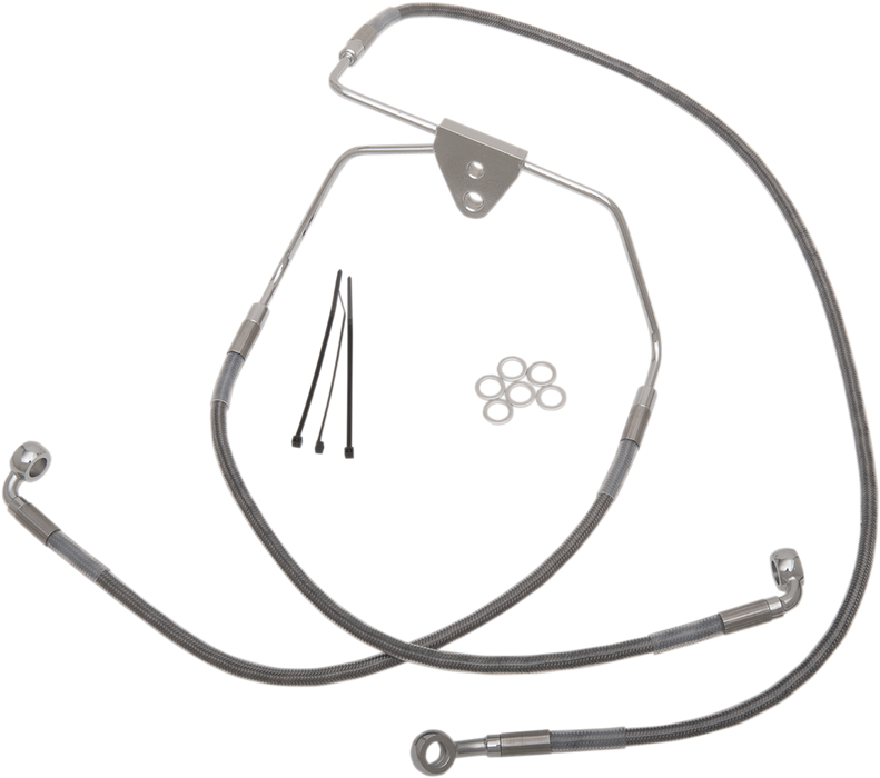 Brake Line - Front - +6" - Touring - Stainless Steel