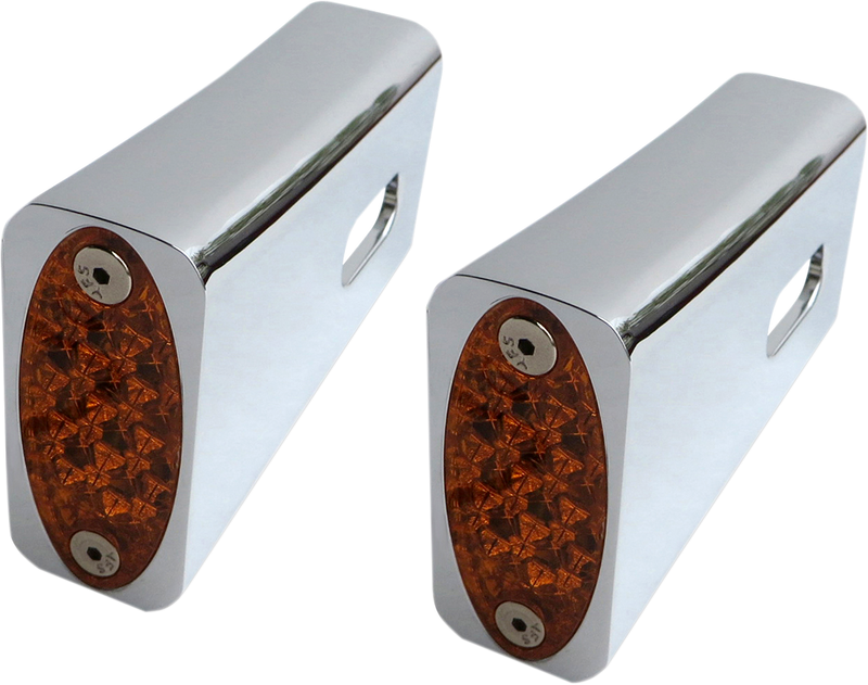 Strut LED Marker Light - Chrome/Amber