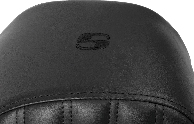 Knuckle Solo Seat - Ribbed - Black - FL '08-'24