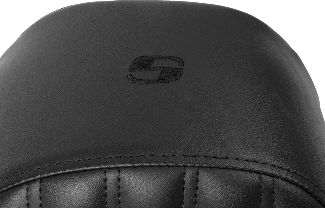 Knuckle Solo Seat - Ribbed - Black - FL '08-'24