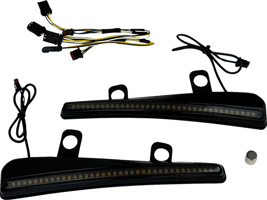 Road Glide Windshield trim LED kit 23+CVO and 24+FLTRX