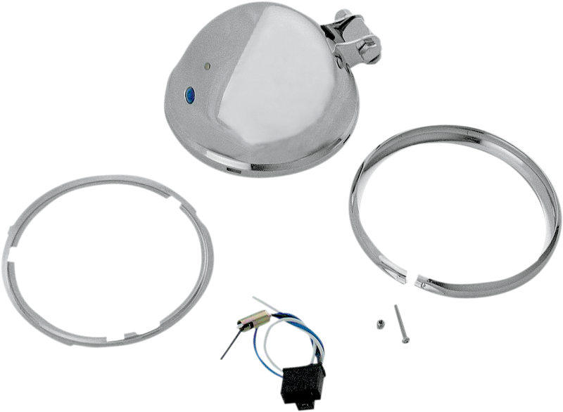 Bottom Mount Headlight Shell - 5-3/4" - Chrome