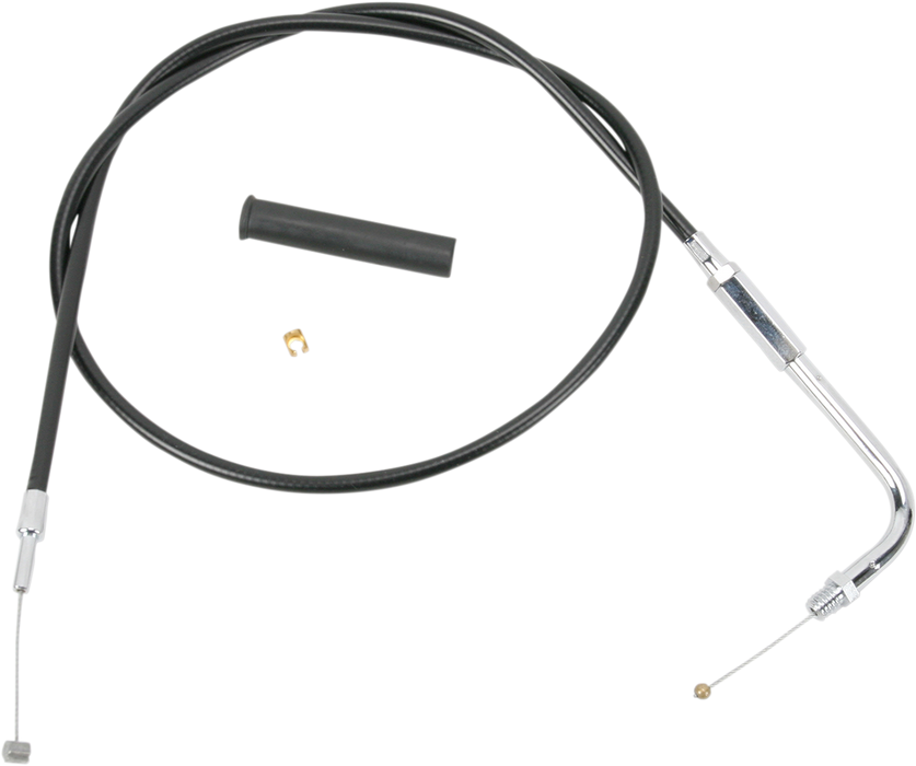 Black Vinyl Throttle Cable - 34-1/2"