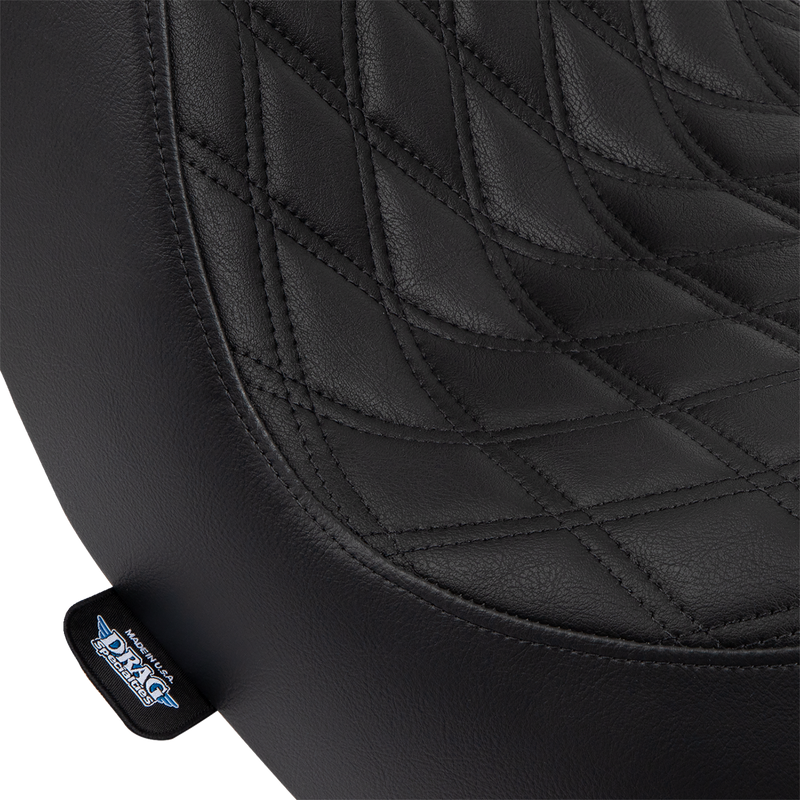 Predator III 2-Up Seat - Vinyl - Double Diamond - Black Stitching - FL/FX '18-'24