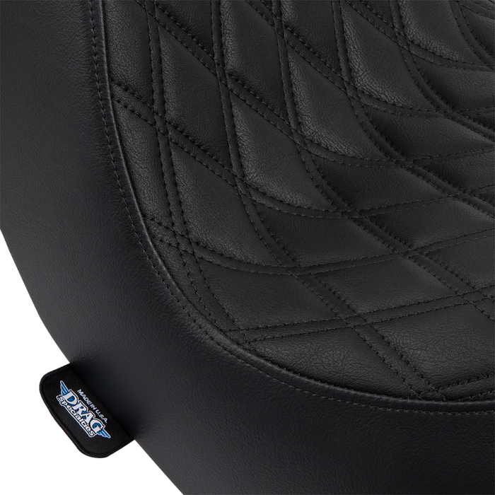 Predator III 2-Up Seat - Vinyl - Double Diamond - Black Stitching - FL/FX '18-'24