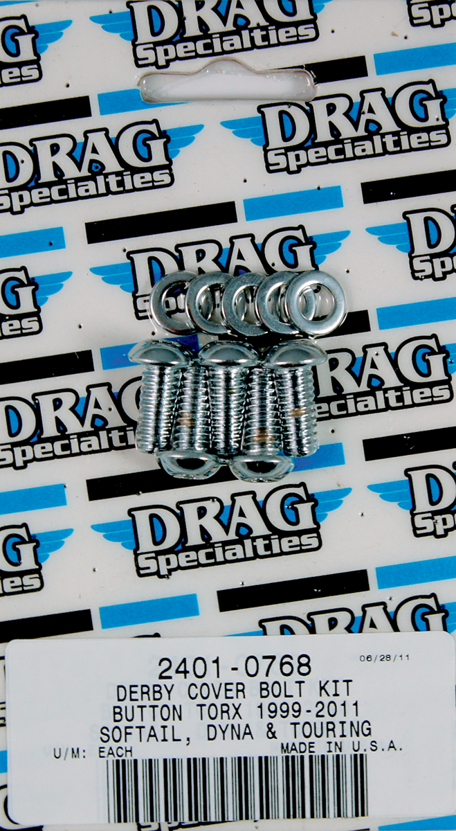Bolt Kit - Derby Cover - Smooth/Button-Head/Torx - Dyna/Softail/Touring