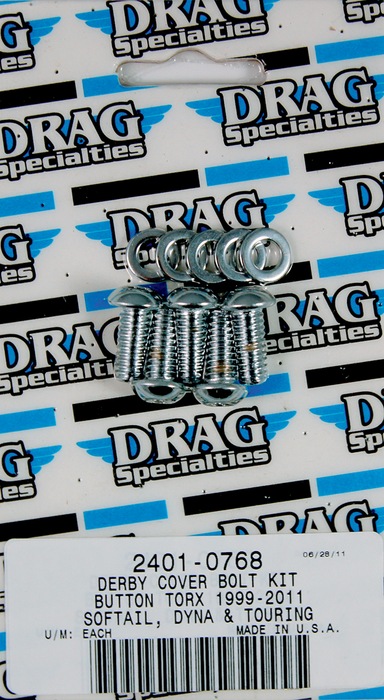 Bolt Kit - Derby Cover - Smooth/Button-Head/Torx - Dyna/Softail/Touring