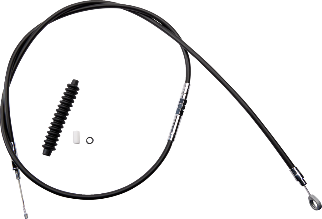 High-Efficiency Black Vinyl Clutch Cable - 72-11/16"