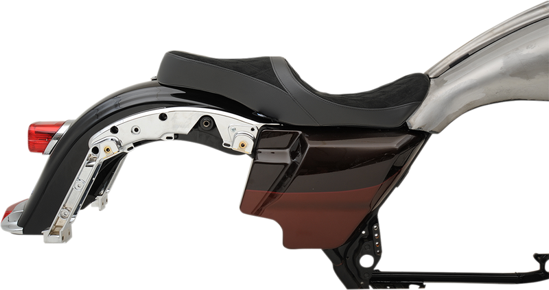 Low Touring Seat - Diamond - Ness Winged Tanks - FL '08-'23