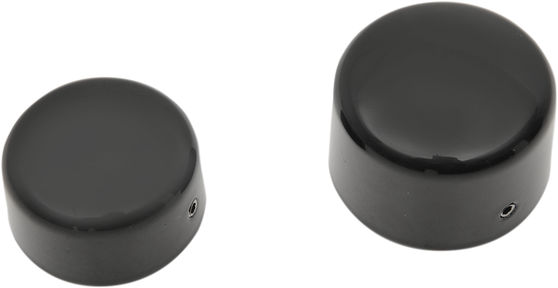 Axle Caps - Black - Rear - Pair