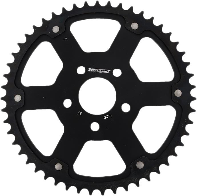 SUPERSPROX REAR SPROCKET - BLACK OR SILVER
