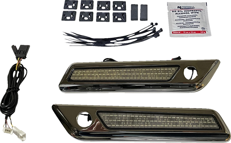 Latch Light - Saddlebag - Smoke - Chrome
