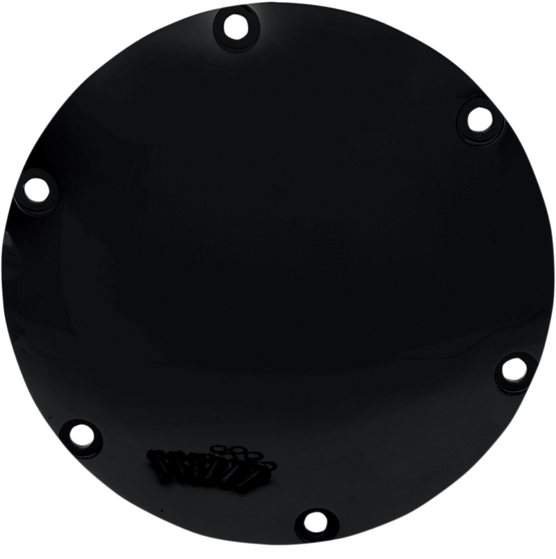 Derby Cover - Gloss Black - 6 Hole - '04-'22 Sportster