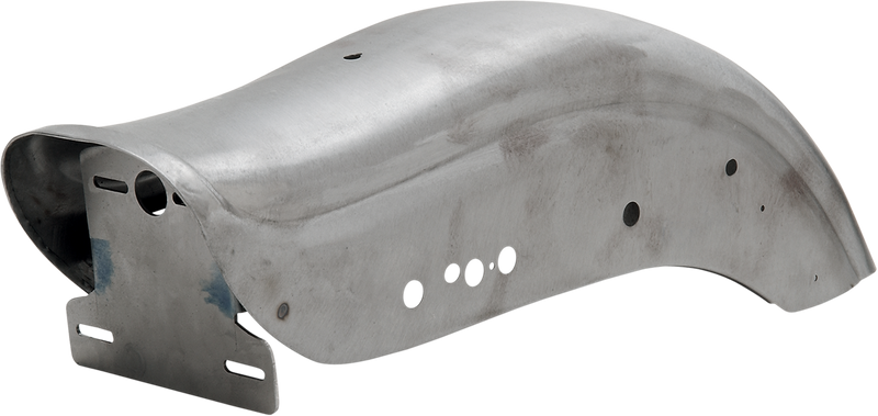 Fat Bob Rear Fender - Drilled - Raw
