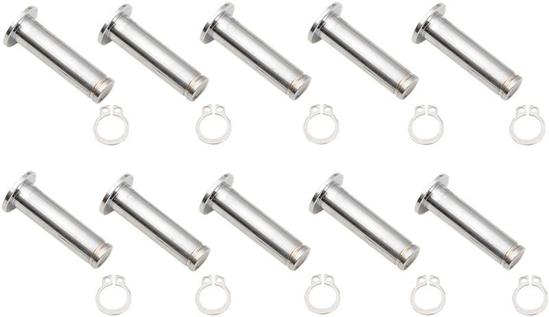 Pivot Pin/Clip Kit - Lever - 10 Pack - Chrome