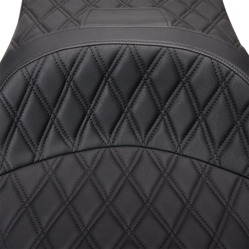 Freedom Seat - Vinyl - Double Diamond Black Stitch - FLH '09-'23