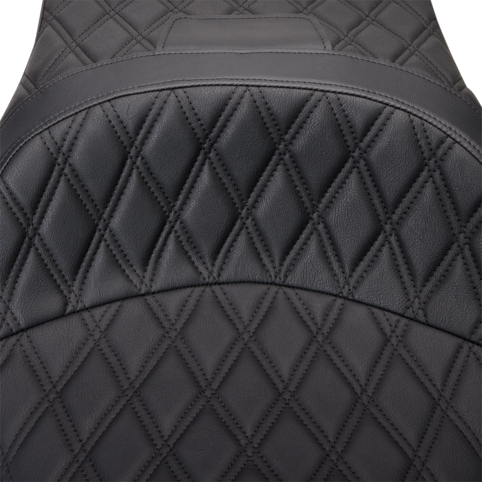 Freedom Seat - Vinyl - Double Diamond Black Stitch - FLH '09-'23