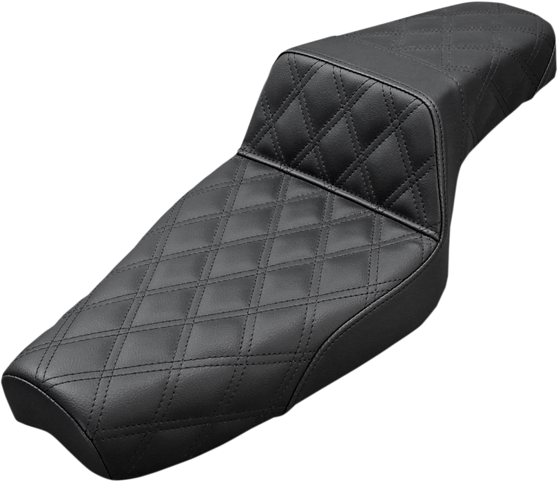 Step-Up Seat - Full Lattice Stitch - Black - XL