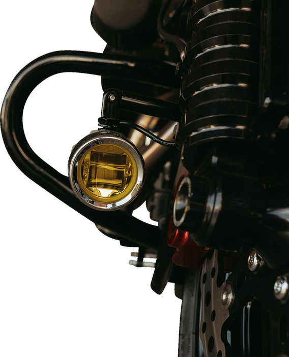 Fog Light - Chrome - Yellow Lens