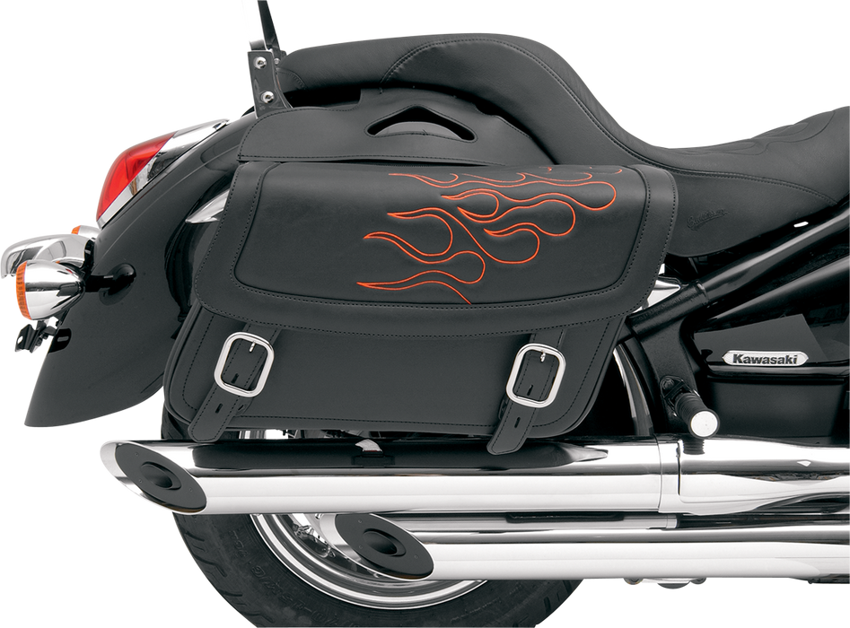 Flame Saddlebag - Orange - Large
