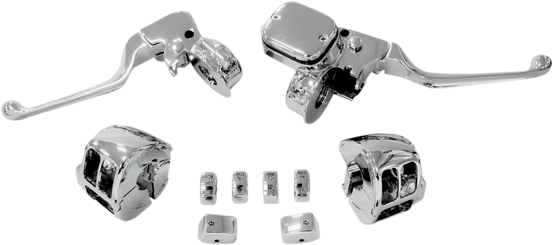Handlebar Control Kit with Mechanical Clutch - '11 - '17 Dyna/Softail