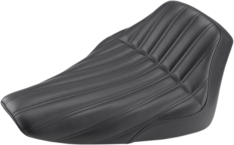 Knuckle Solo Seat - Ribbed - Black - FLS '12-'17