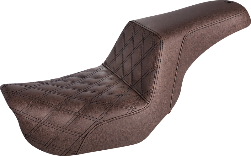 Step-Up Seat - Front Lattice Stitch - Brown - FXD