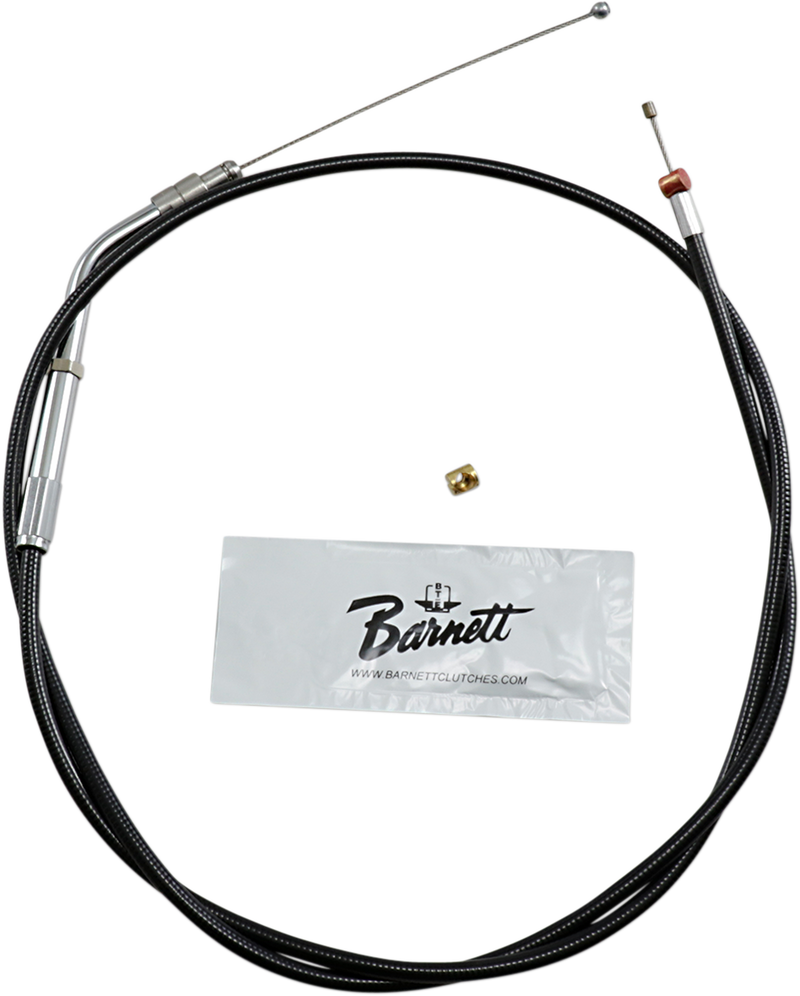 Black Vinyl Throttle Cable - +6" Size - 38" Length