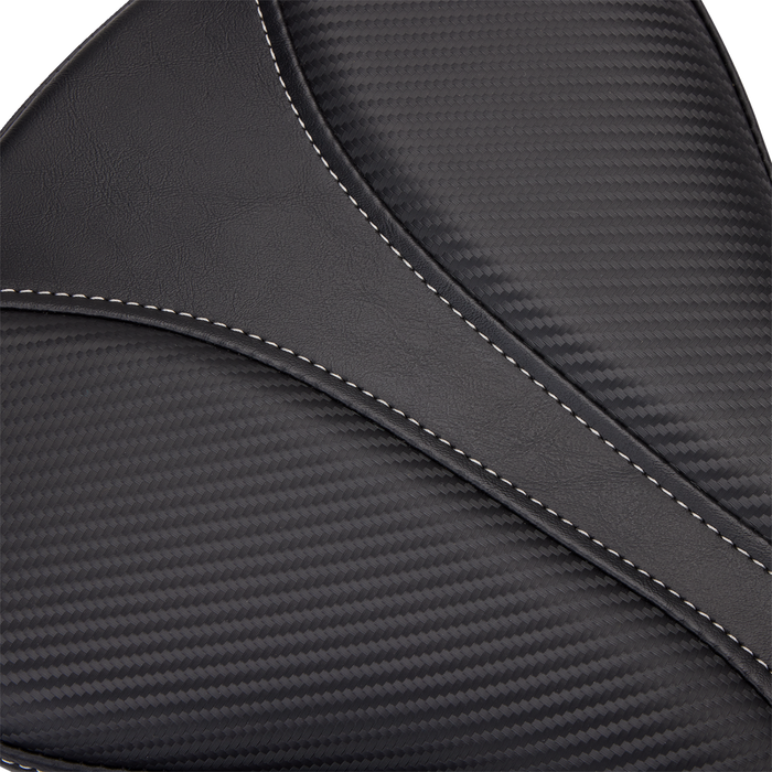 Dominator Pillion Pad - Standard Reach - Black w/ Gray Stitching - FL/FX '06-'17