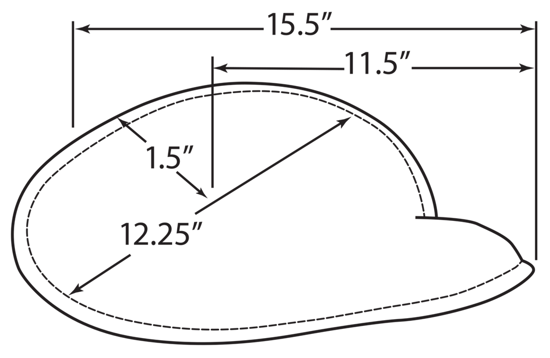 Spring Solo Seat - Large - Low-Profile - Black w/ White Perimeter Stitch
